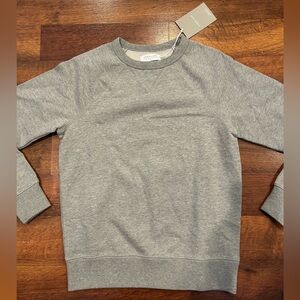 NWT Everlane Heathered Grey The French Terry Crew Sweatshirt Size XXS